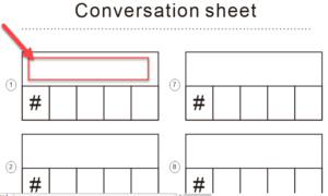 Conversation Sheet 300x180